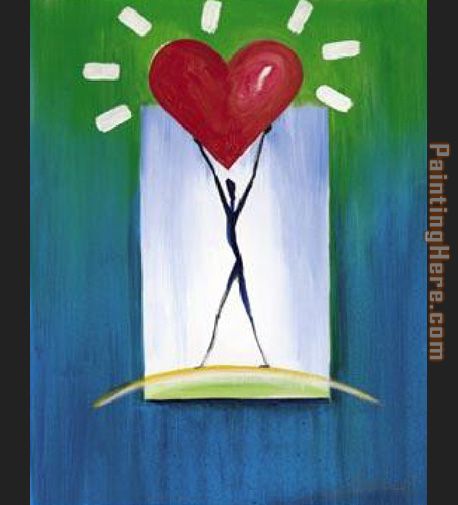 The Uplifted Heart painting - Alfred Gockel The Uplifted Heart art painting